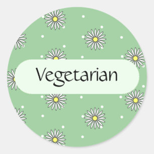 Étiquette végétarien pour les buffets et les pique