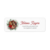 Végétation de Noël Wreath Photo personnalisée