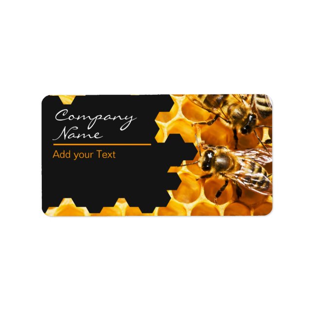 Étiquette Vendeur de miel - apiculteur (Devant)