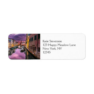 Étiquette Venise, Italie Canal Pittoresque & Architecture Vé