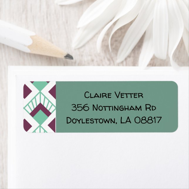 Étiquette Ventilateurs Art déco (En situation)