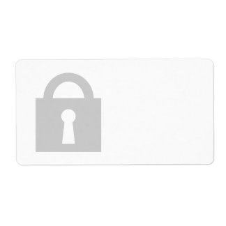 Étiquette Verrouiller. Icône Top Secret ou Confidential.