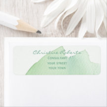 Vert Elégant Vert Aqua Aquarelle Retour Ajouter