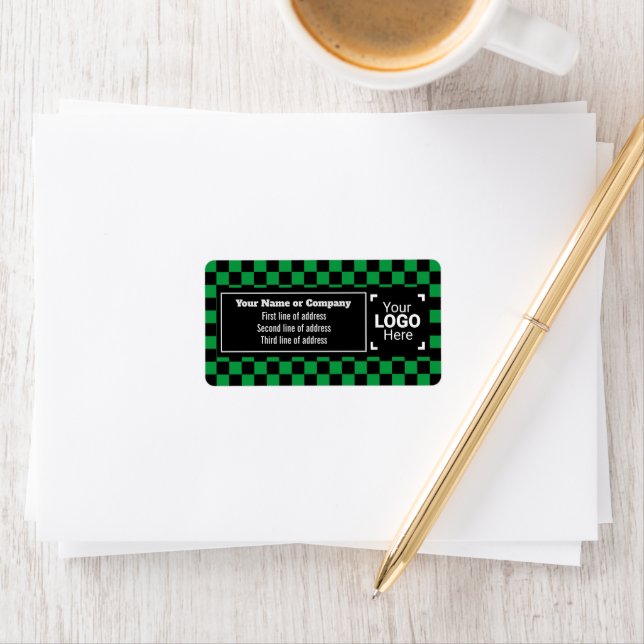 Étiquette Vert et noir - Petite entreprise distincte (En situation)