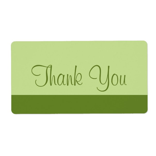 Étiquette vert olive clair (Devant)