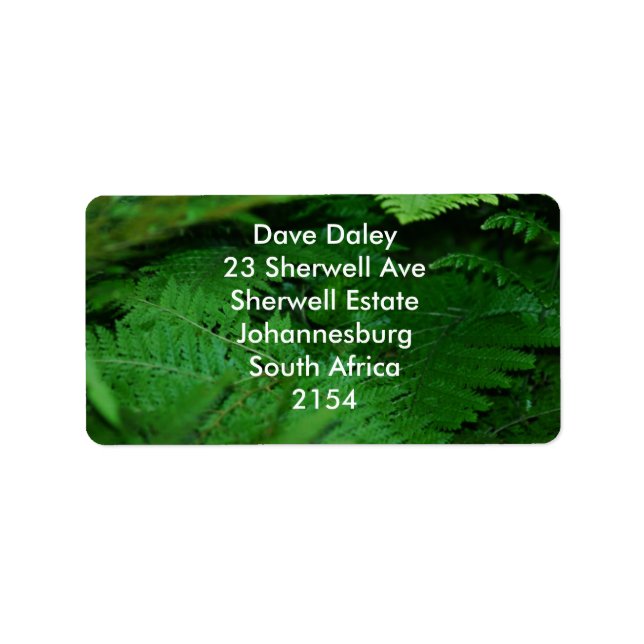 Étiquette Vert pour toujours (Devant)