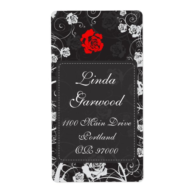 Étiquette Verticale de l'étiquette d'expédition de (Devant)