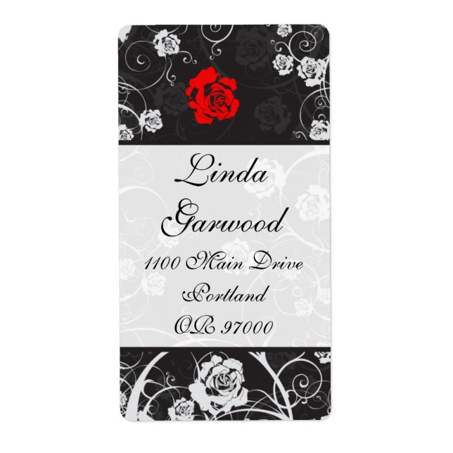 Étiquette Verticale de l'étiquette d'expédition de (Devant)