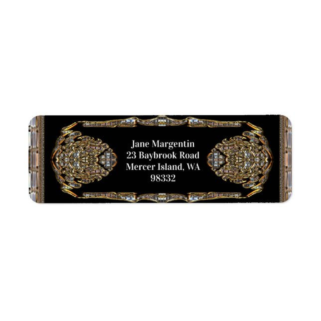 Étiquette Vex Élégant Chic Élitaire (Devant)