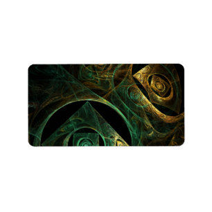 Étiquette Vibrations magiques Art Abstrait