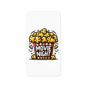 Étiquette Vidéo Night Delight Jouer Popcorn