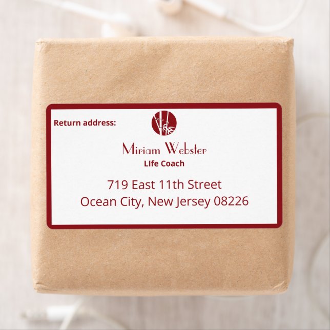 Étiquette Vie - Entraîneur - Livraison sur mesure texte et l (En situation)