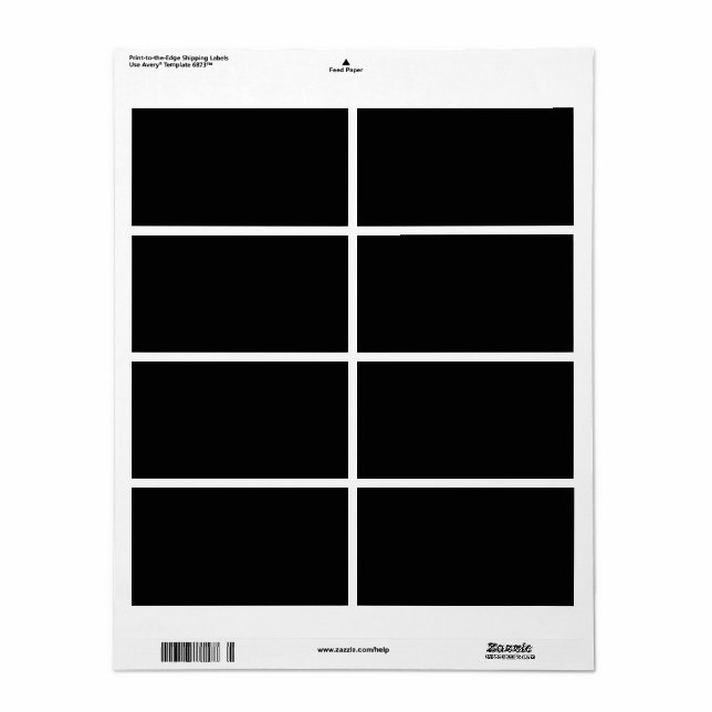 Étiquette Vierge Créez votre propre personnalisation (Feuille entière)