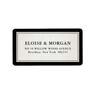 Étiquette Vieux Argent Moderne Formel Mariage Luxe Chic