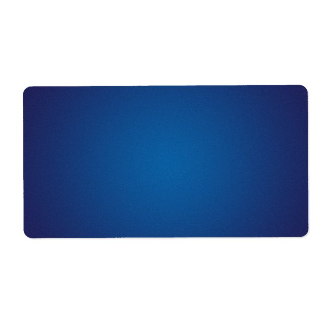 Étiquette Vignette en bleu foncé profond (Devant)