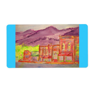 Étiquette ville de montagne