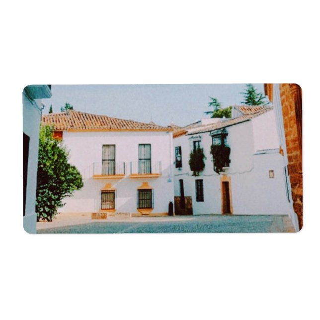 Étiquette Ville historique de Ronda (Devant)