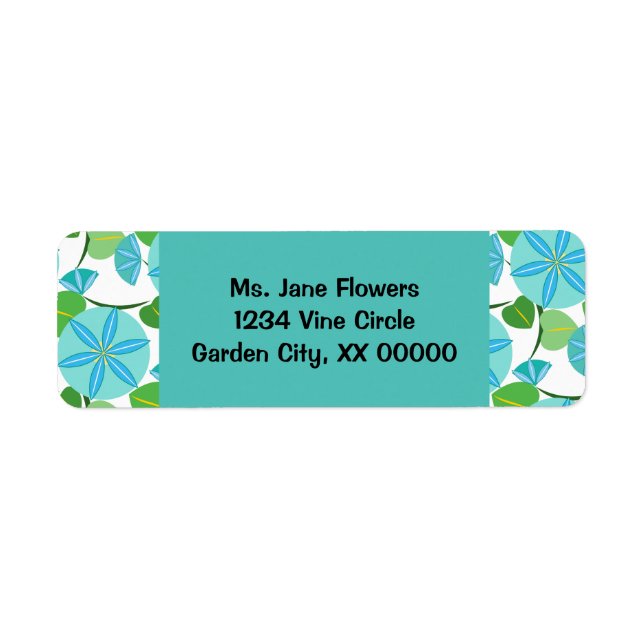 Étiquette Vin de floraison Abstrait Rétro (Devant)