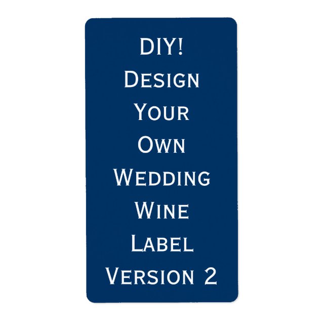 étiquette Vin do-it-yourself Mariage Concevez votr (Devant)