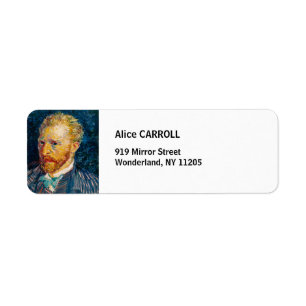 Étiquette Vincent Van Gogh - Autoportrait