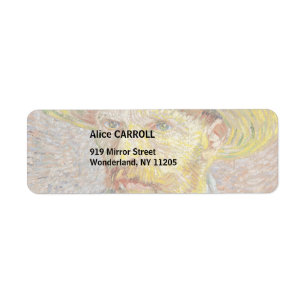 Étiquette Vincent van Gogh - Autoportrait avec Casquette de 