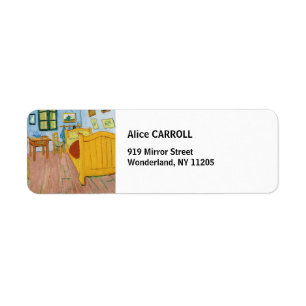 Étiquette Vincent Van Gogh - La chambre de Vincent à Arles