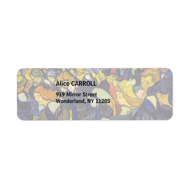 Étiquette Vincent van Gogh - La salle de bal à Arles (Devant)