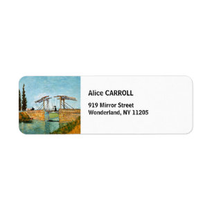 Étiquette Vincent van Gogh - Pont Langlois à Arles #3