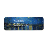 Vincent van Gogh - Starry Night Over the Rhone