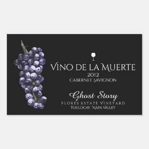 étiquette vino de la muerte