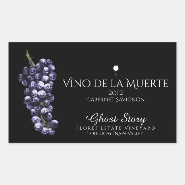 étiquette vino de la muerte (Devant)