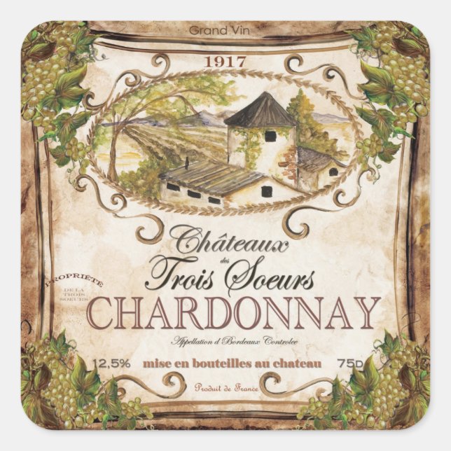 Étiquette vintage (Devant)