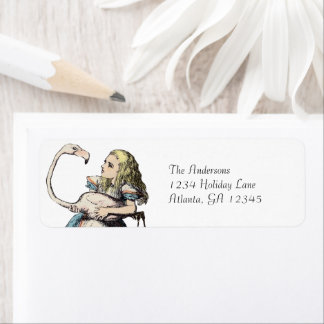 Étiquette Vintage Alice Au Pays Des Merveilles Mignonne Flam