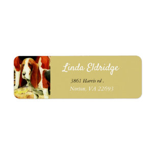 Étiquette Vintage Beagle - personalized label