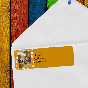 Étiquette Vintage Bee Little Girl Honey Pot