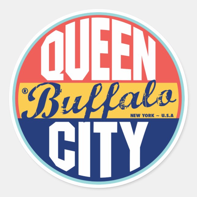 Étiquette Vintage Buffalo (Devant)