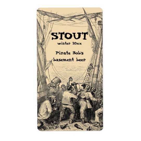 Étiquette vintage de bière de Brew à la maison de