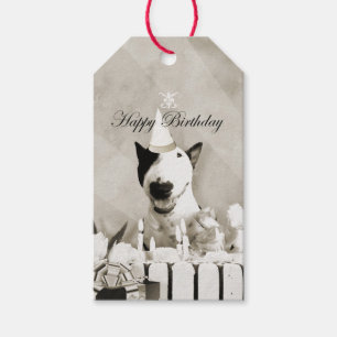 Étiquette vintage de cadeau de "joyeux