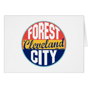 Étiquette vintage de Cleveland