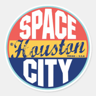 Étiquette vintage de Houston