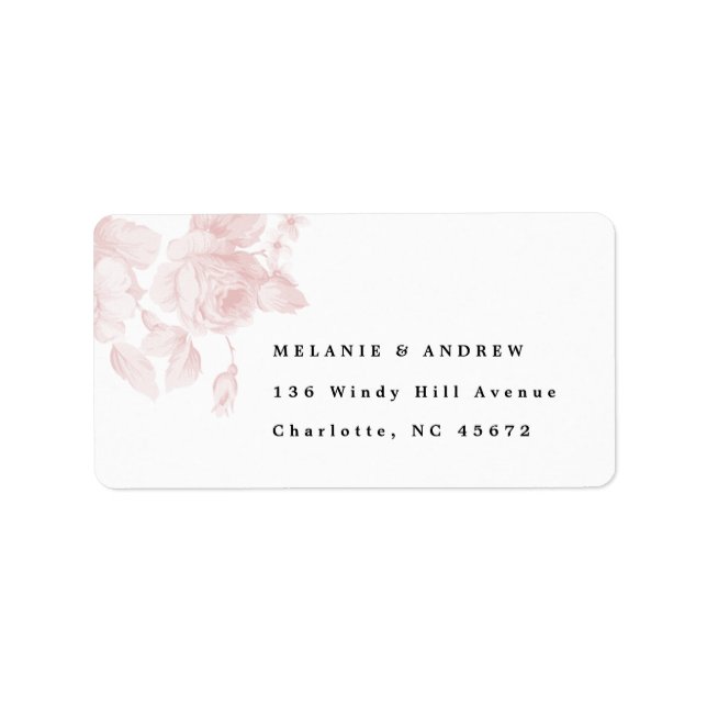 Étiquette vintage de l'adresse de retour (Devant)