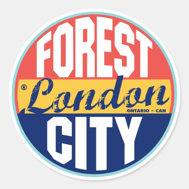 Étiquette Vintage de Londres (Devant)