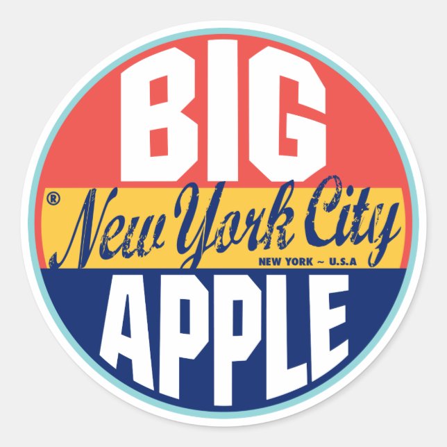 Étiquette Vintage de New York (Devant)