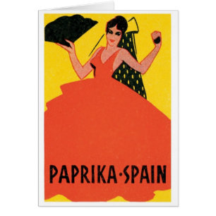 Étiquette Vintage de Paprika en Espagne