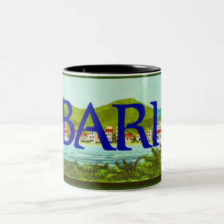 Étiquette vintage de raisin pour Bari Italie Mug