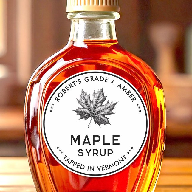 Étiquette vintage de sirop d'érable (Créateur téléchargé)