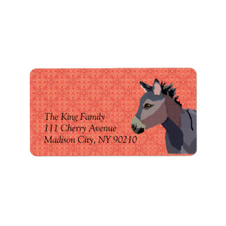 Étiquette vintage Donkey