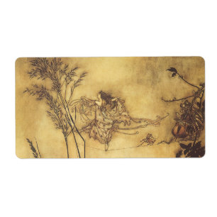 Étiquette Vintage Fairy Tale, Fairy's Tightrope par Rackham