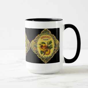 Étiquette vintage français d'abricot - Mug