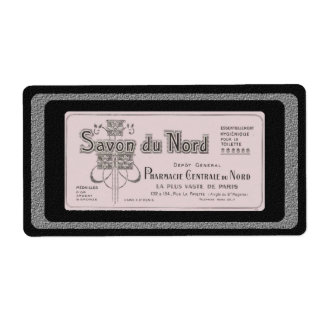 Étiquette vintage français de savon